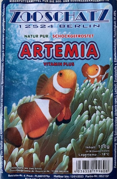 Artemia 100g Blister