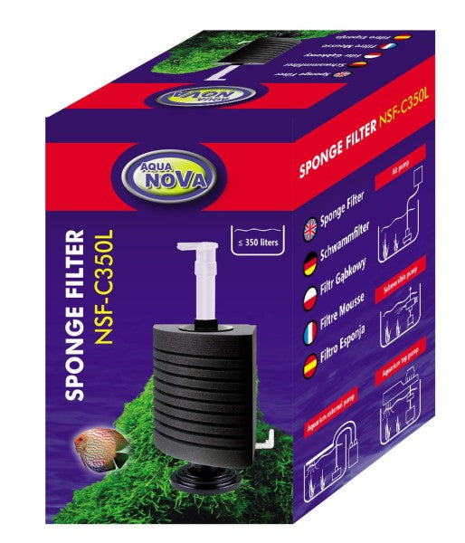 Aqua Nova NSF-C350 Eck Schwammfilter bis 350L