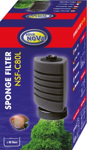 Aqua Nova - Eckschwammfilter - Luftheber bis 80L