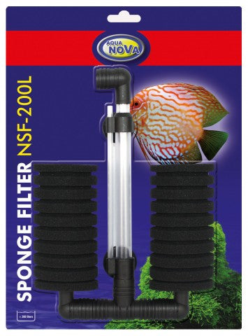 Aqua Nova - Doppel-Schwammfilter - Luftheber SF-200